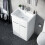 NES Home Afern 600mm MDF Vanity Unit Cabinet  & Wash Ceramic Basin White - Flat Pack 3