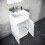 NES Home Afern 600mm MDF Vanity Unit Cabinet  & Wash Ceramic Basin White - Flat Pack 6