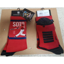 Autograph Warehouse 703628 Juan Soto Washington Nationals Crew Length Strideline Baseball Socks, Medium & Large