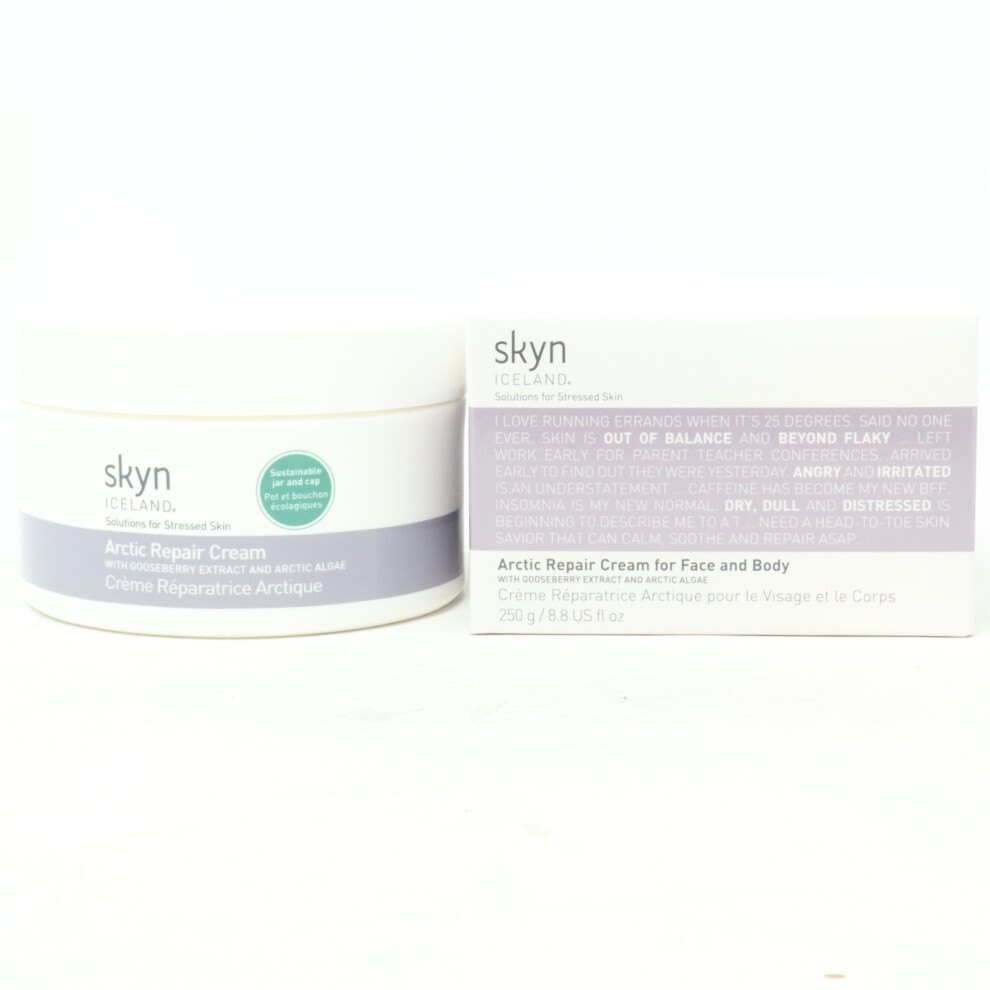 Skyn Iceland Artic Repair Cream For Face And Body  8.8oz/250ml New With Box