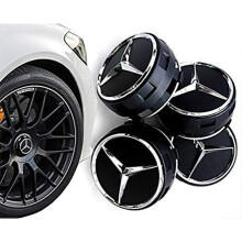 Pcs Car Hub Centre Caps for Mercedes-Benz AMG 75mm, Waterproof Wheel Centre Covers,