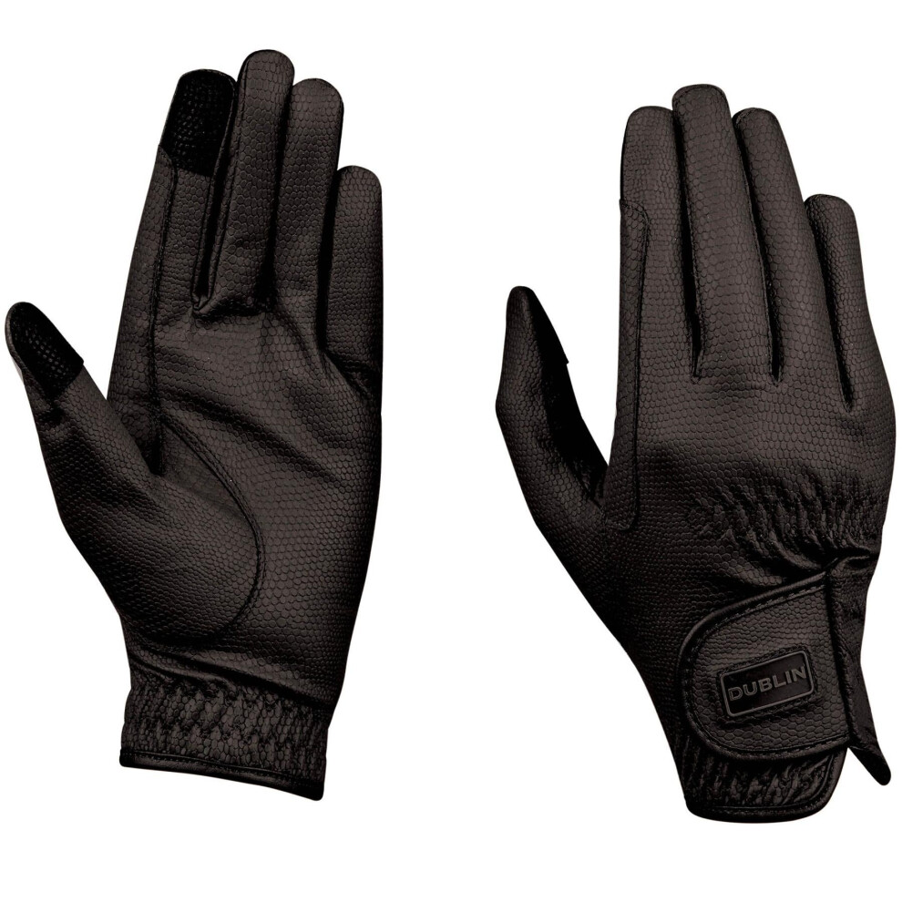 (Black, X-Small/5) Dublin Everyday Touch Screen Compatible Horse Riding Gloves