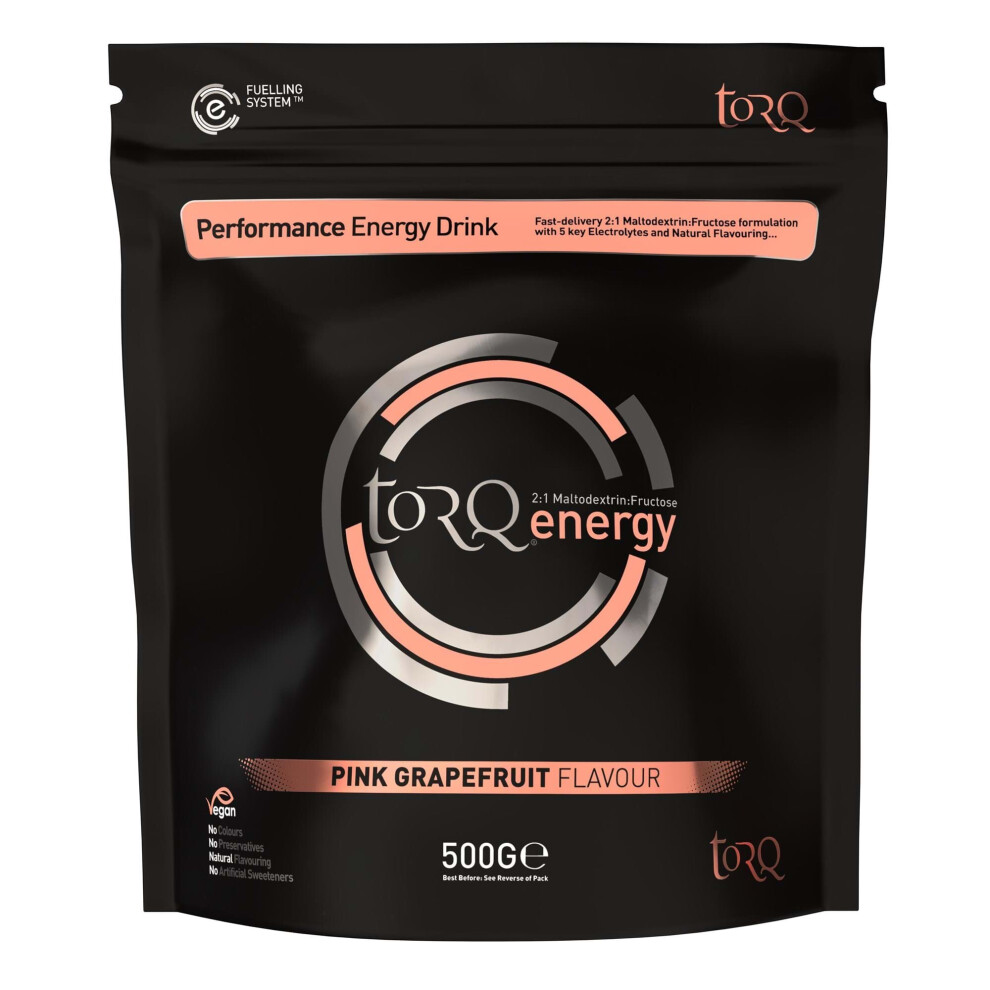 Torq Natural Energy Drink Grapefruit - 1 X 500 G Pink