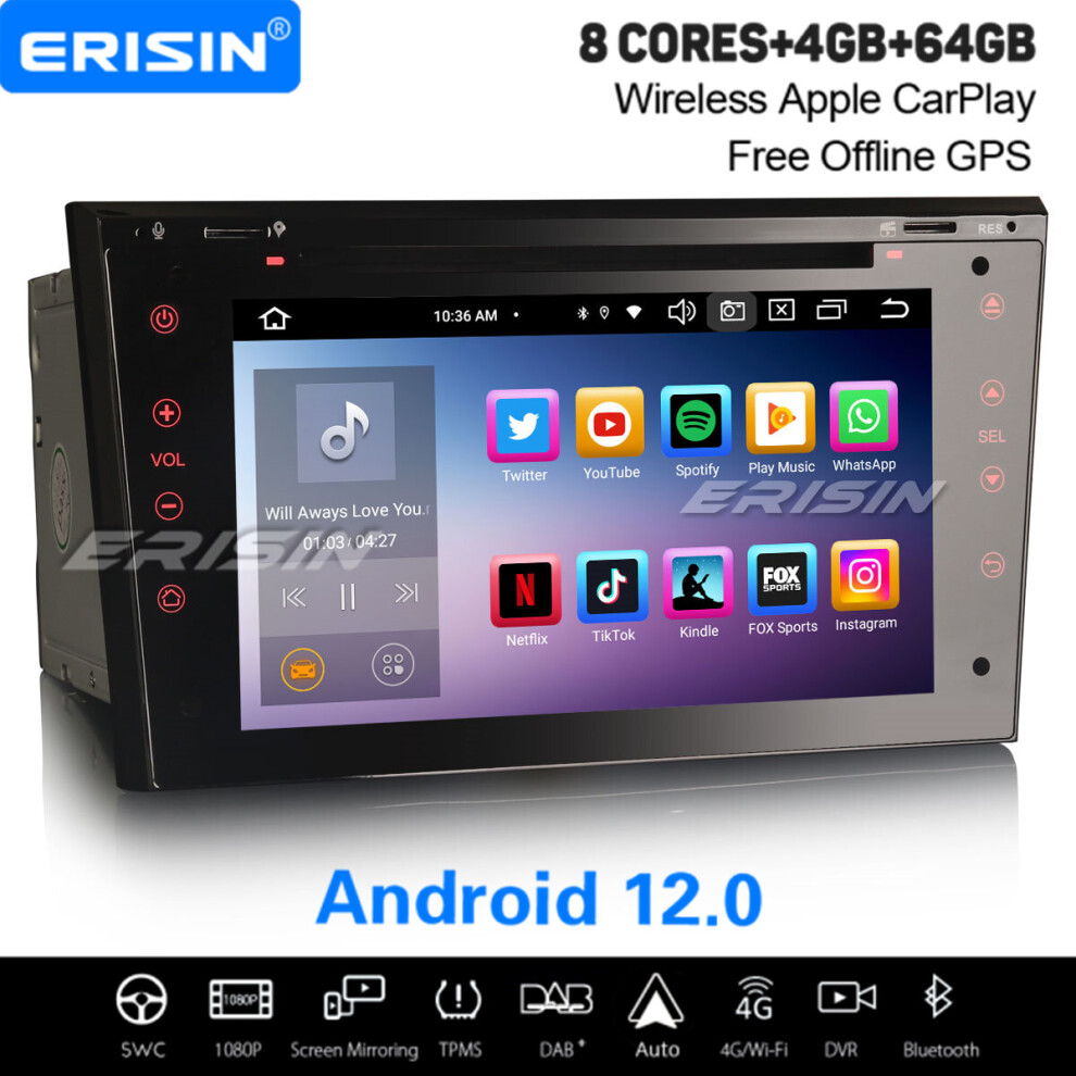 8-Core Android 12 Car Stereo For Opel Vauxhall Corsa Zafira Antara Meriva Combo Vectra 64Gb Satnav Dab+ Carplay 737655209358