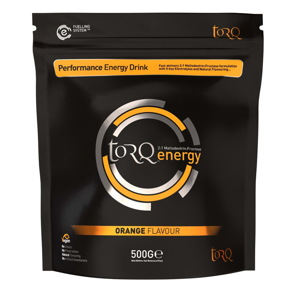 Torq Natural Energy Drink - 1 X 500 G Orange
