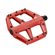 (Rot) LOOK Cycle Trail Fusion Flat MTB-Pedale mit breiter Plattform und 8 austauschbaren Pins