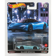 McLaren Speedtail Blau Metallic mit Schwarzem Dach "Exotic Envy" Modellauto von Hot Wheels