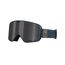 Gafas de esqu de mtodo giro - gafas de snowboard para hombres y mujeres - correa de cuadrcula de aventura azul de puerto con humo vvido/lentes in