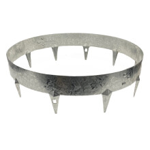 (Galvanised, 900mm Diameter (3 sections)) Core Edge Garden Tree Rings Border Steel Plants