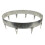 (Galvanised, 900mm Diameter (3 sections)) Core Edge Garden Tree Rings Border Steel Plants 1