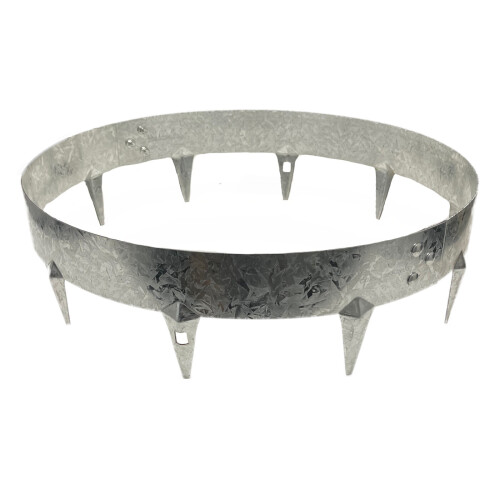 (Galvanised, 900mm Diameter (3 sections)) Core Edge Garden Tree Rings Border Steel Plants