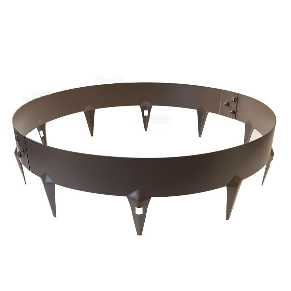 (Brown, 900Mm Diameter (3 Sections)) Core Edge Garden Tree Rings Border Steel Plants 5060257044733