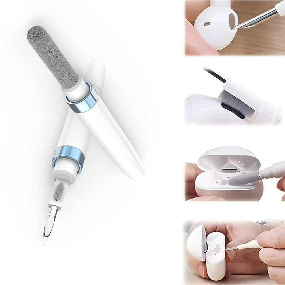 3 In 1 Airpods Iphone Cleaning Kit Tool Cleaning Pen With Flocking Sponge Soft Brush 768645190455