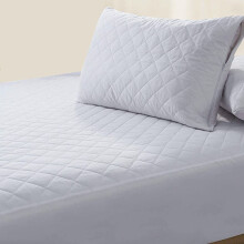 (Single Bed) SleepyNights Egyptian Cotton Quilted Mattress Protector 12inch Deep Skirt