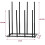 Direct Online Houseware 4 Pair Welly Boot Stand Storage Rack 4