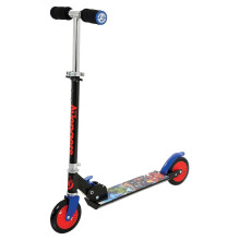 AAMEN Avengers - Folding In-line Scooter with Adjustable Handlebars & Rear Footbrake