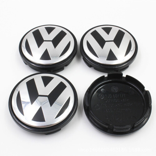 Set of 4 Wheel Center Caps Hub Hubcaps VW Golf Beetle Passat Tiguan 6N0 ...