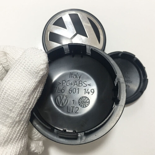 Set of 4 Wheel Center Caps Hub Hubcaps VW Golf Beetle Passat Tiguan 6N0 ...