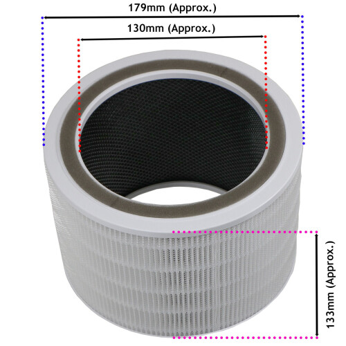 SPARES2GO HEPA Filter for Levoit Core 200S 200S-RF Air Purifier 1