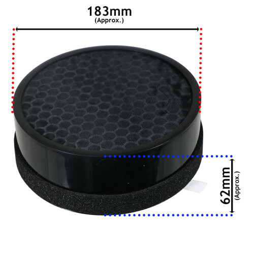 SPARES2GO Filter for Levoit LV-H132 Air Purifier Personal True HEPA LV-132-RF LV132 1