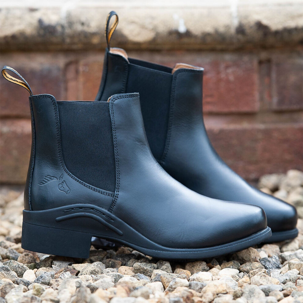 (Black, 9) Gallop Equestrian Elegance Leather Jodhpur Boot