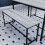 Vida Designs (Grey) Brooklyn Industrial Wooden 4 Seater Dining Set 4