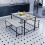 Vida Designs (Grey) Brooklyn Industrial Wooden 4 Seater Dining Set 1