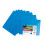 Pentel Pentel Recycology A4 Plastic Document Wallet Envelopes - Landscape - Folding Tabs - Sky Blue - Pack of 10 1