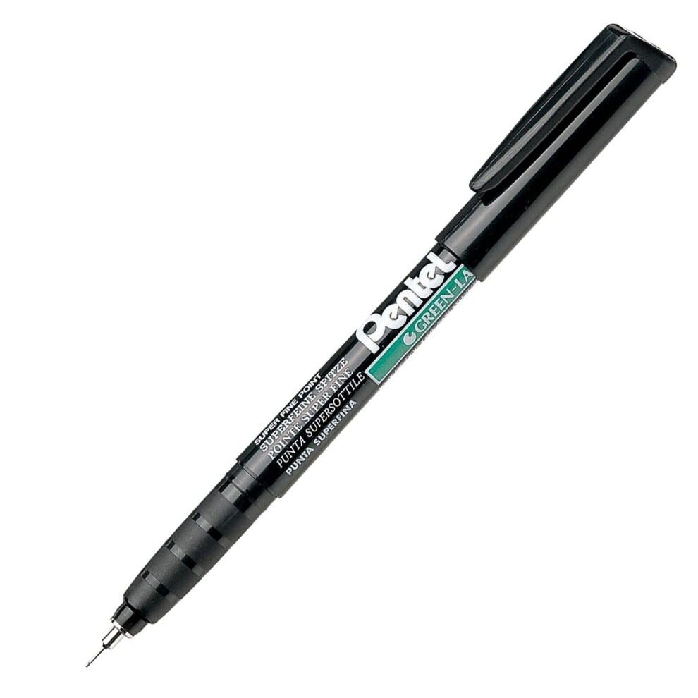 Pentel NMF50 Permanent Marker Pen - Superfine Nib - Black Ink - Single