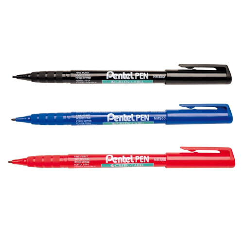 Pentel Pentel NMS50 Permanent Marker Pen - 2mm Fine Nib - Black Ink - Single 2