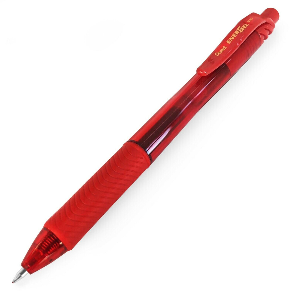 Pentel Bl107 Energel X Retractable Rollerball Pen - Single Pen Red