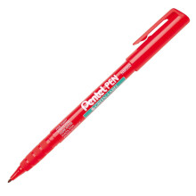 Pentel NMS50 Permanent Marker Pen - 2mm Fine Nib - Red Ink - Single