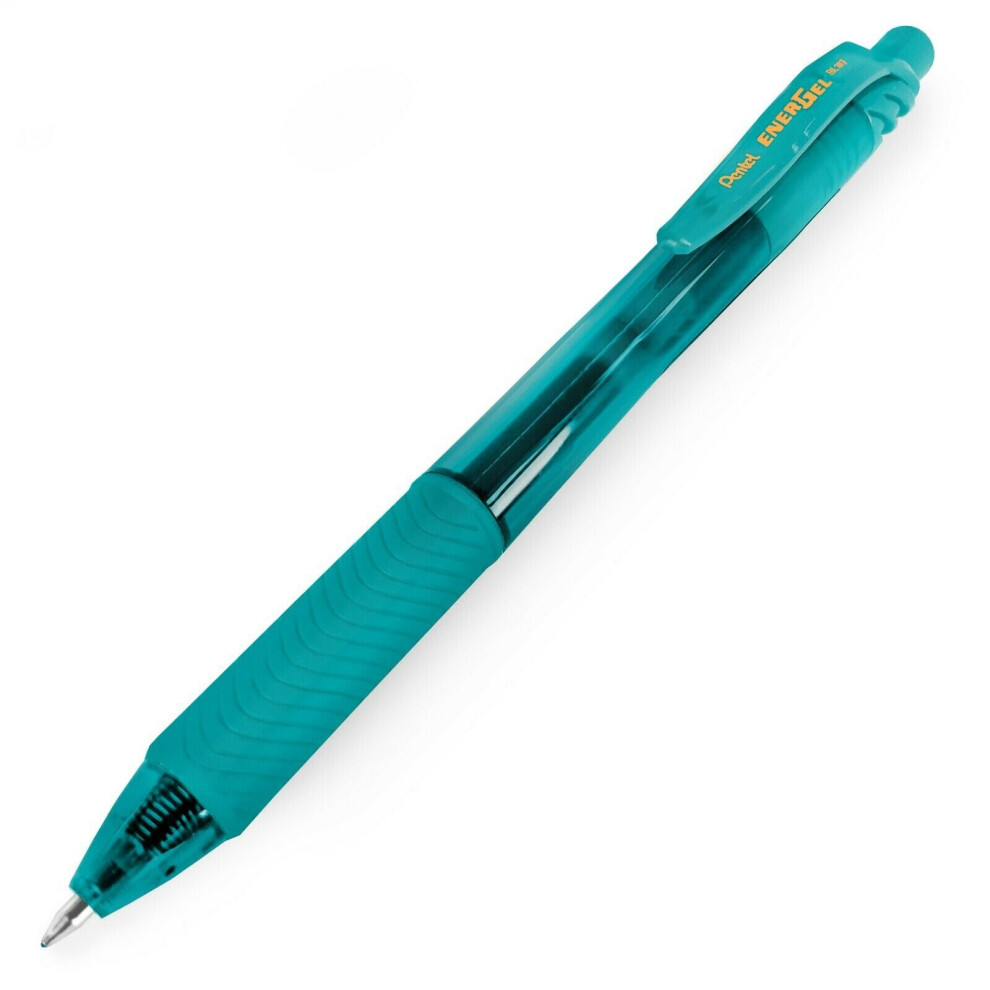 Pentel Bl107 Energel X Retractable Rollerball Pen - Single Pen Turquoise