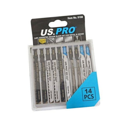 us pro US PRO 14PC Assorted Jigsaw Blade Set For Metal & Wood 9188 2