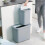 Joseph Joseph Joseph Joseph Recycle Bin 46L x 2 Stackable Waste Recycling Lids Kitchen Garden Dustbin 4