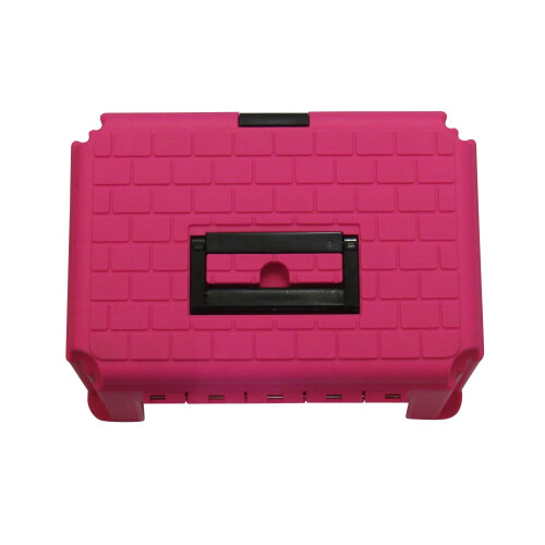 Large Tool Storage Box Pink (Plastic Step Stool Utility Case) 1