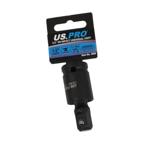 us pro US PRO Tools 1/2" dr Impact Universal Wobble Joint For Sockets Wrenches 3980 2