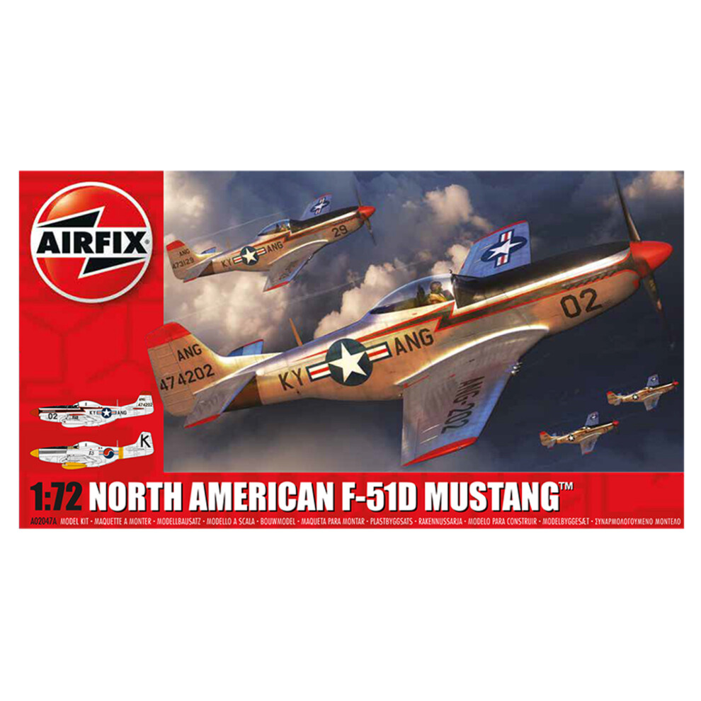 Airfix A02047A North American F-51D Mustang 1/72 Scale Model Kit