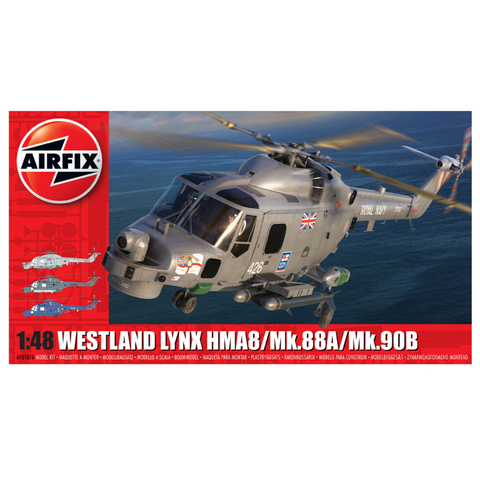 Airfix A10107A Westland Super Lynx Royal Navy 1:48 Scale Model Kit