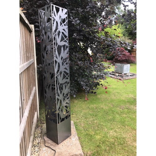 (Bamboo, Ghost Grey) Screens by CORE LED Light Towers Lighting Garden