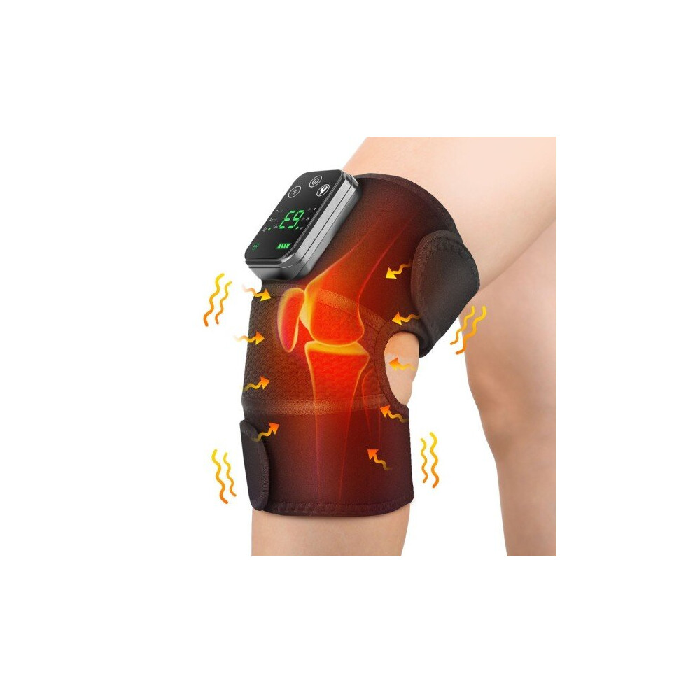 Geni-Store Electric Heating Vibration Therapy Knee Elbow Leg Arthritis Massage Physiotherapy Joint Pain Relief Warm Knee Pad Massager