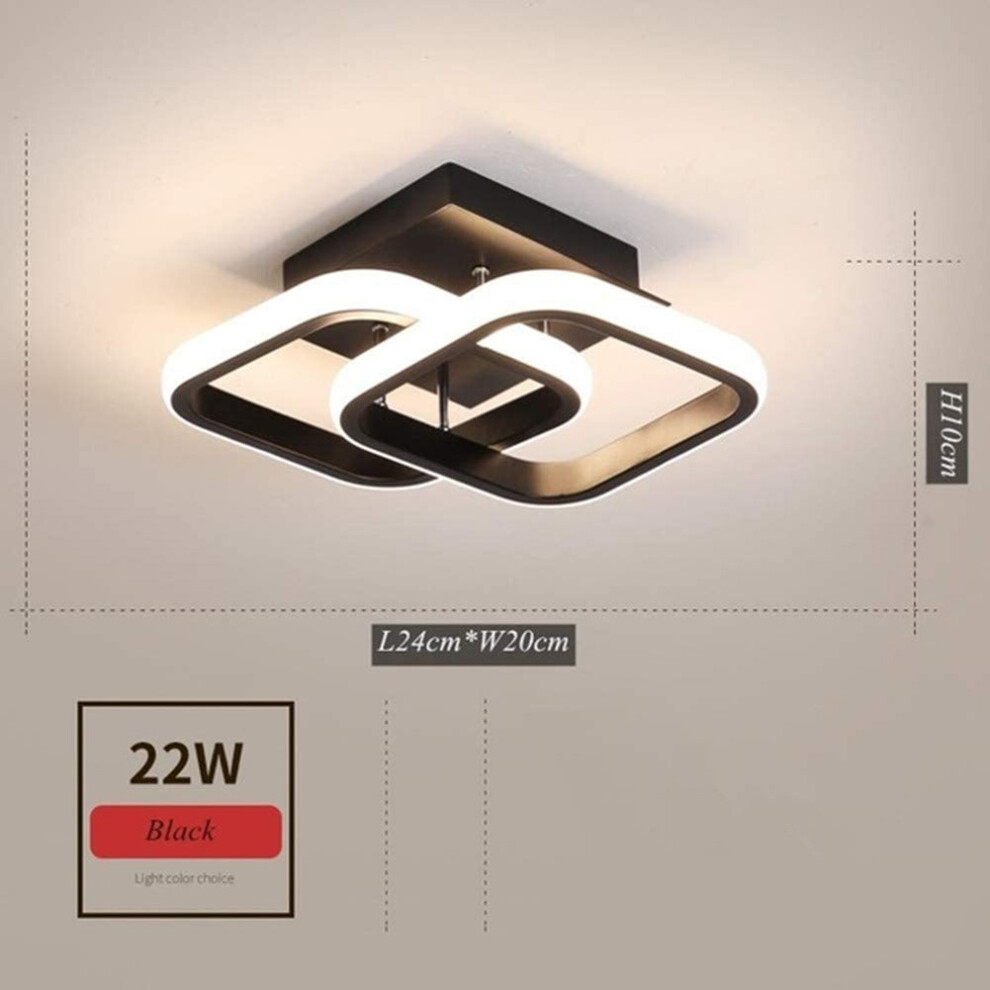Modern Minimalist Square LED Ceiling Light Corridor Ceiling Lamp for H