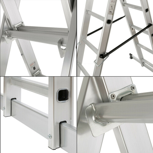 3 Way Aluminium Working Ladder Step Platform Scaffold Tower 2