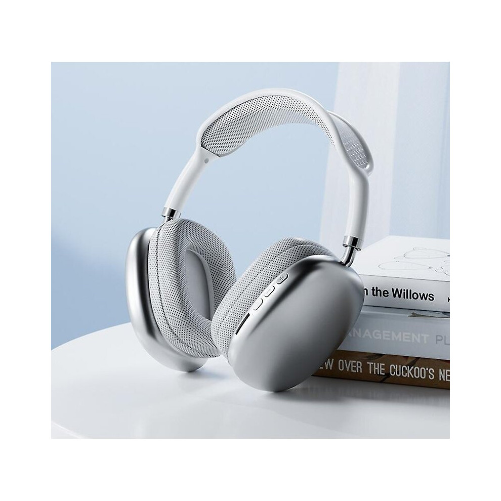 (White) P9 Bluetooth Headset Wireless Noise Cancellation Stereo Headphones White 768679661181
