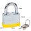 SPARES2GO Security Chain & Padlock Heavy Duty Hardened Steel with Nylon Cover (8mm / 3ft) 3