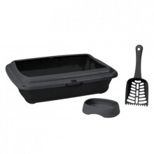 CAT LITTER WITH SHOVEL AND BOWL 46X36XH12CM MOONROCK