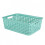PLASTIC STORAGE BASKET 39X29X13CM DUSTY JADE 1