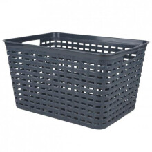 PLASTIC STORAGE BASKET 39X29X22CM MIGNIGHT BLUE