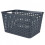 PLASTIC STORAGE BASKET 39X29X22CM MIGNIGHT BLUE 1