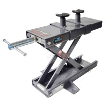 SwitZer 500KG Scissor Lift Jack Stand for Motorcycles, 9-43cm Adjustable Height, 1100LBS Capacity, Carbon Steel Repair Station (B282-038)